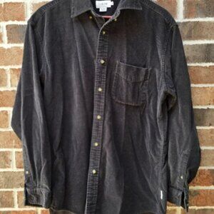 Vintage 90's J. Crew Black Casual Button Down Shirt with Classic Design